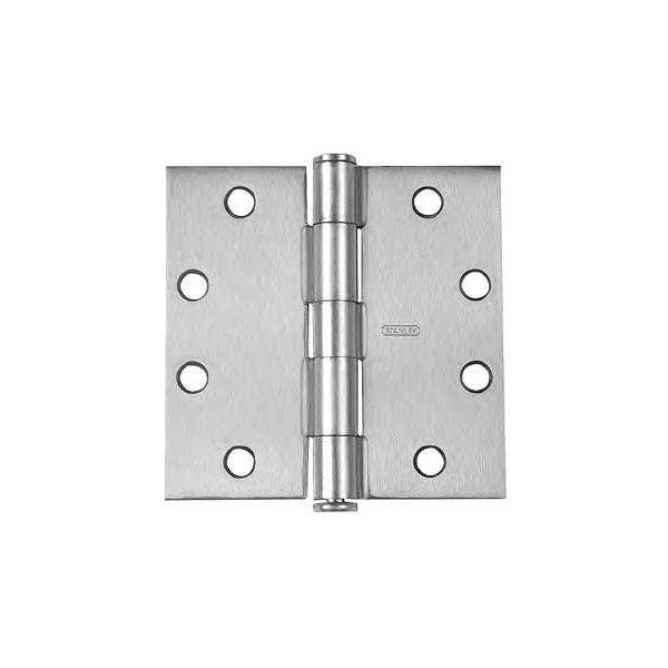 Best Hinges 4inx4in Steel Full Mortise Standard Weight Square Corner Hinge Non Removable Pin # 050539 Square F179426DNRP - main